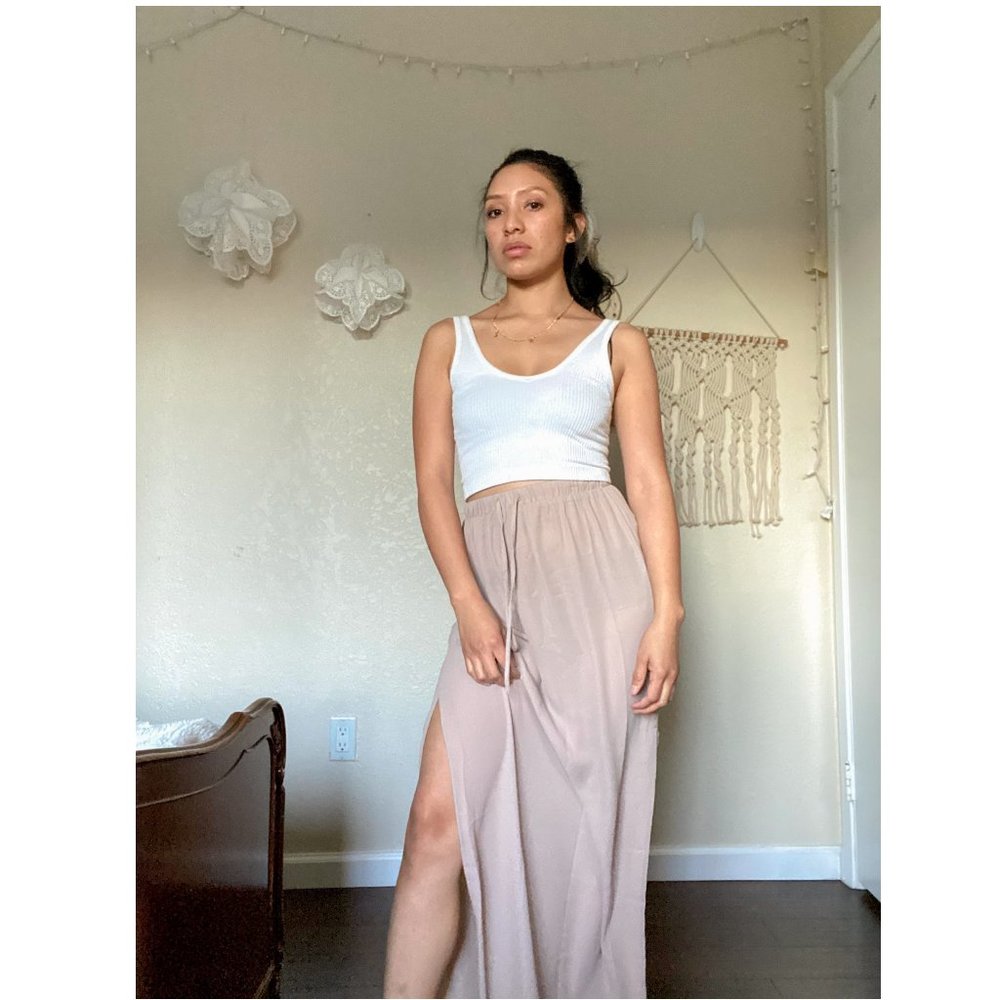 Forever 21 tan Maxi skirt - Picture 2 of 6